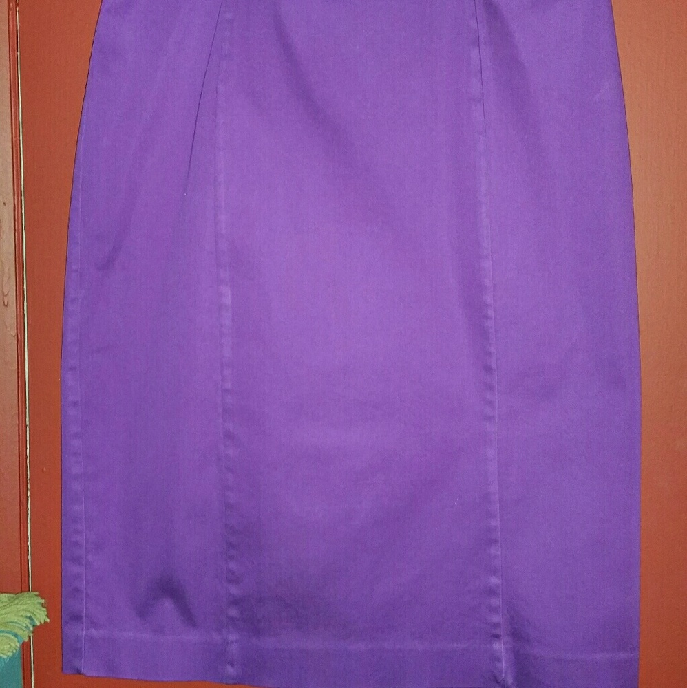 Classy Fitted Skirt With Pleated Rear Inset Hem